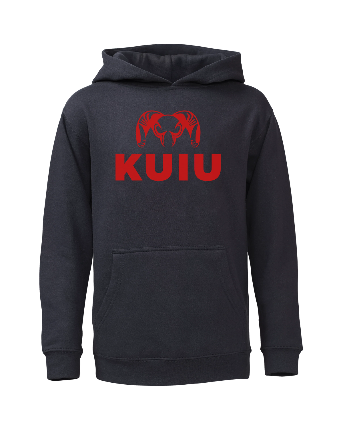 Youth Stacked Logo Hoodie | Navy