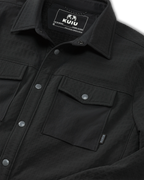 Blockfield Fleece Shirt Jacket | Black