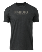 KUIU Topo Block Logo T-Shirt | Charcoal