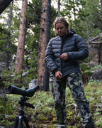 Women's Super Down LT Hooded Jacket | Gunmetal