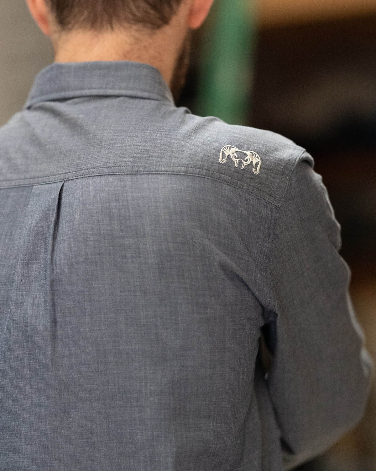 Outlet Terrace LS Shirt | Storm Chambray
