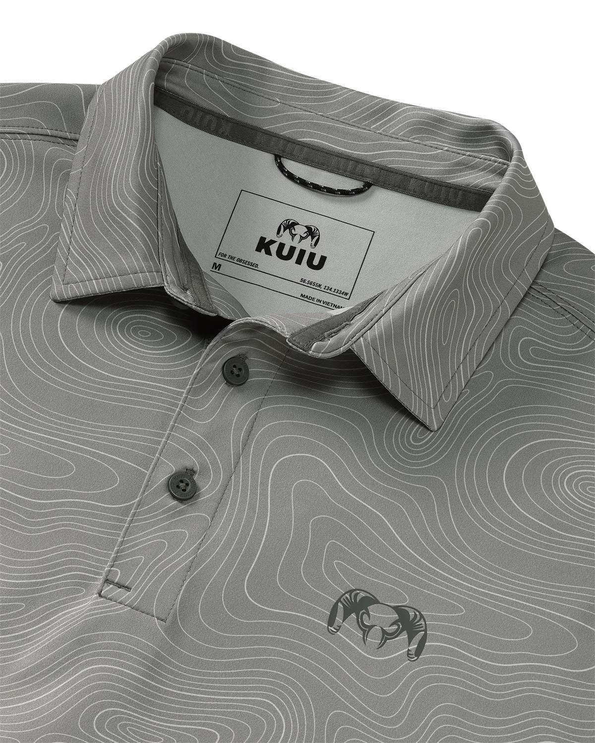 KUIU Performance Polo Topo | Dark Lunar Topo