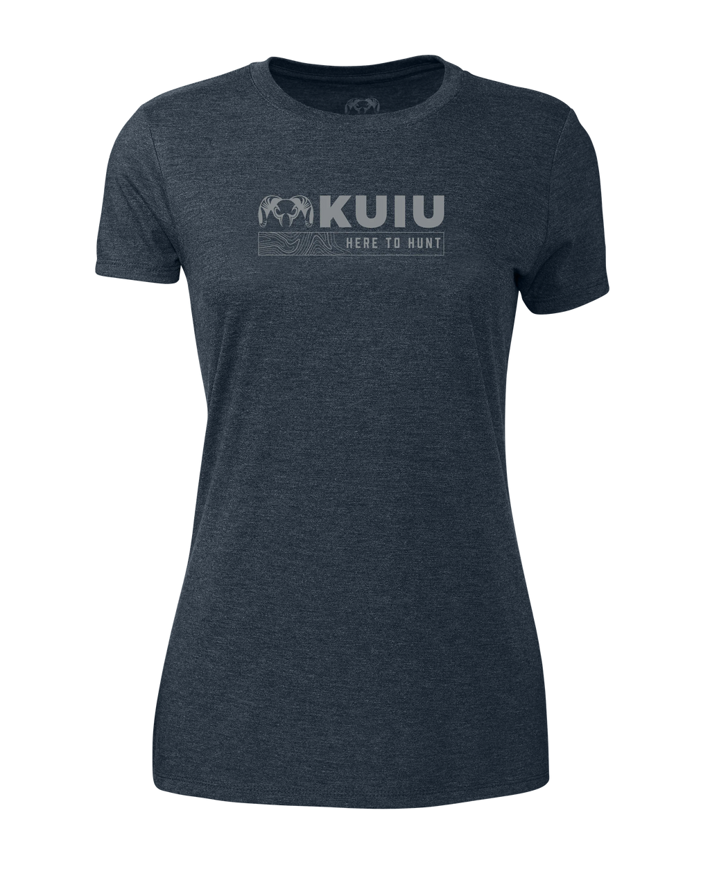 KUIU Women’s Topo Here to Hunt T-Shirt | Midnight Navy