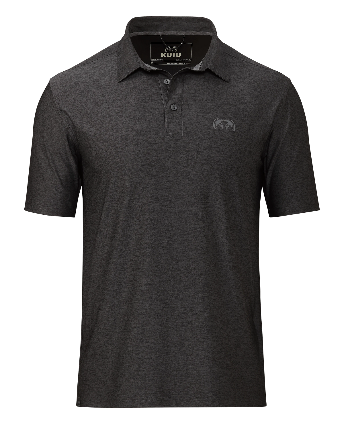 KUIU Performance Polo | Heather Black