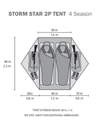 Storm Star 2 Person Tent | Major Brown