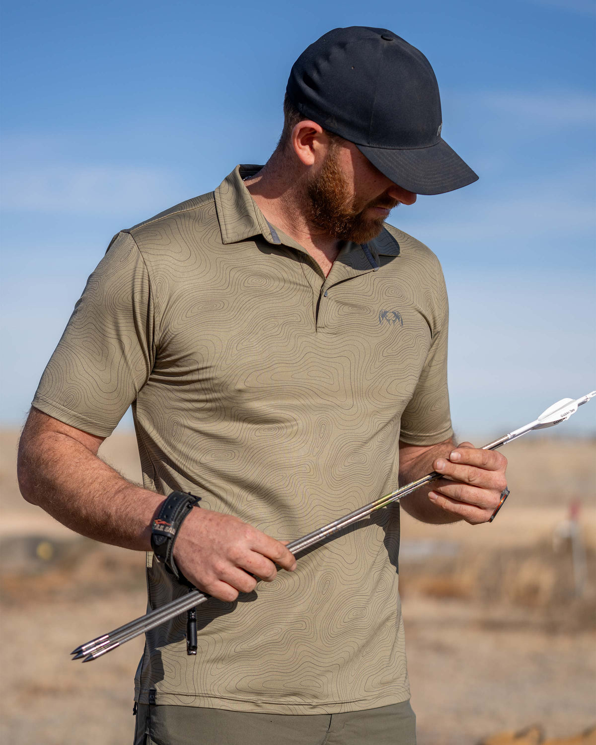 KUIU Performance Polo Topo | Khaki Topo