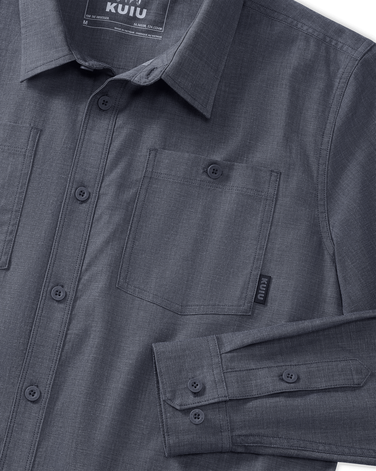 Outlet Terrace LS Shirt | Steel Blue Chambray