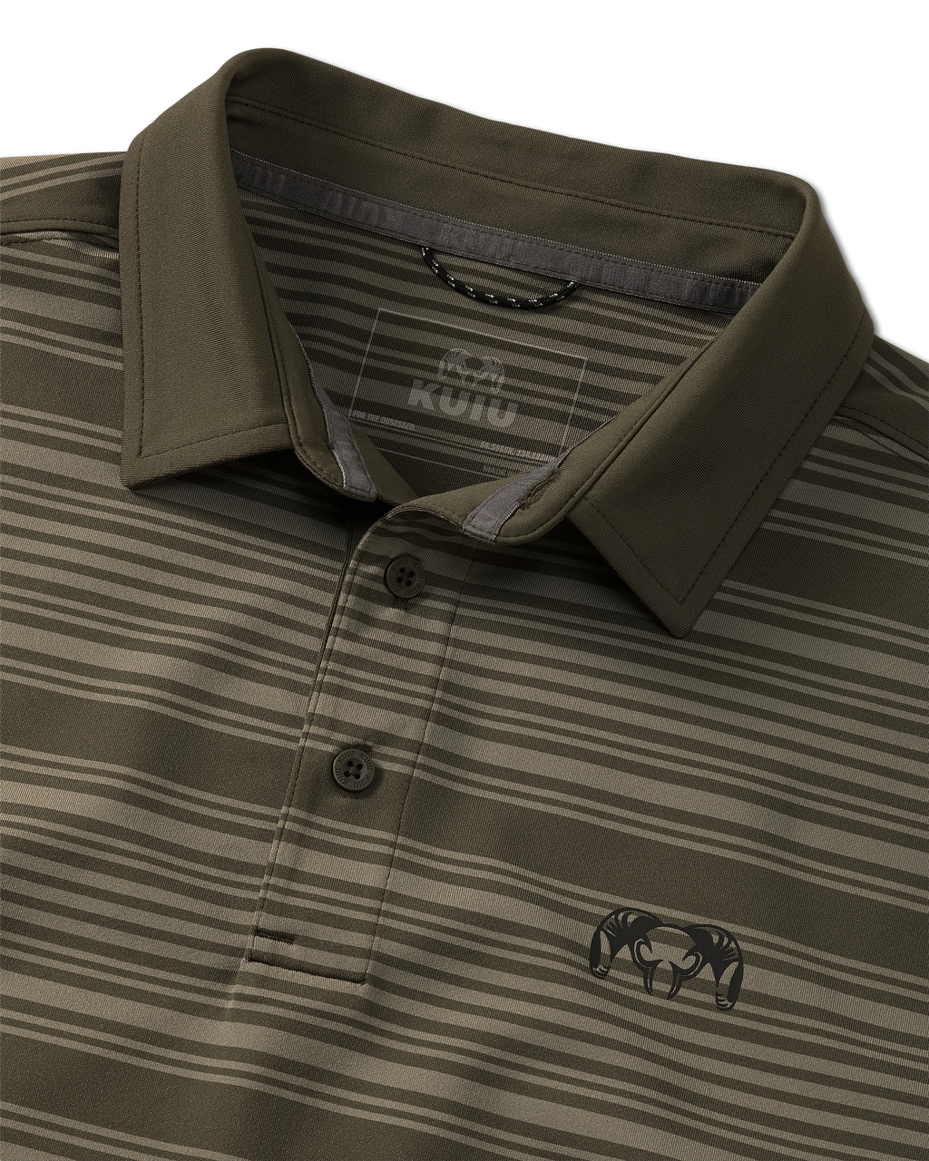 KUIU Performance Polo Stripe | Ash Stripe