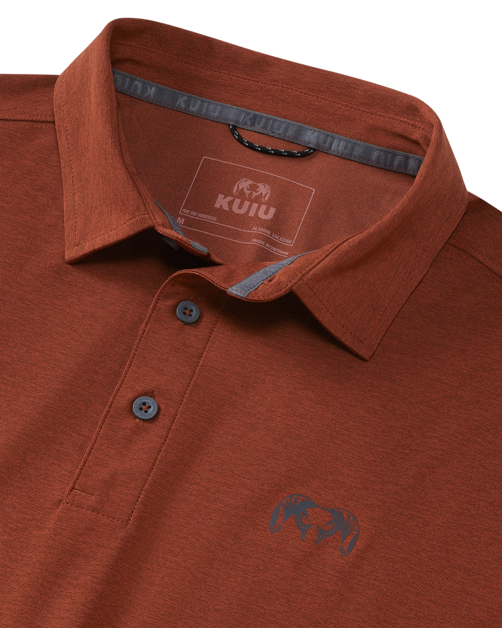 KUIU Performance Polo | Heather Rust