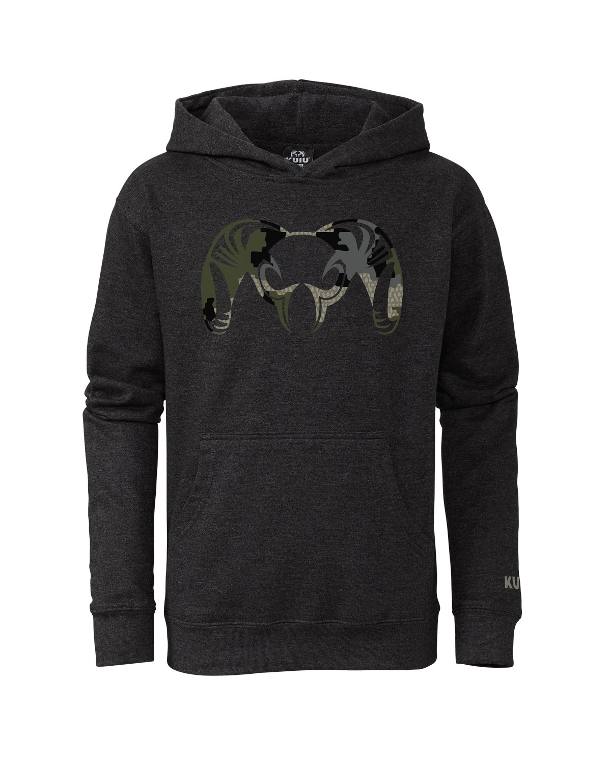 Youth Camo Big Ram Hoodie | Verde