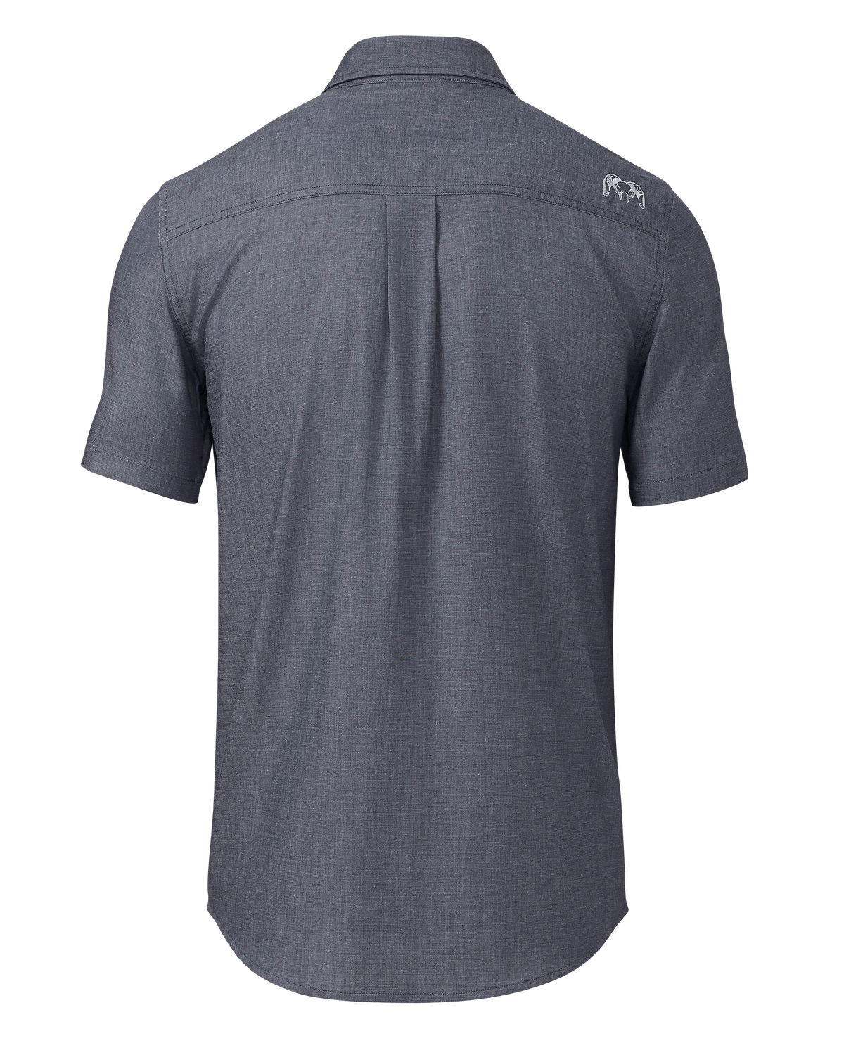 Terrace SS Shirt | Steel Blue Chambray