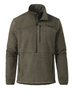 Sherpa Fleece Zip Pullover | Ash