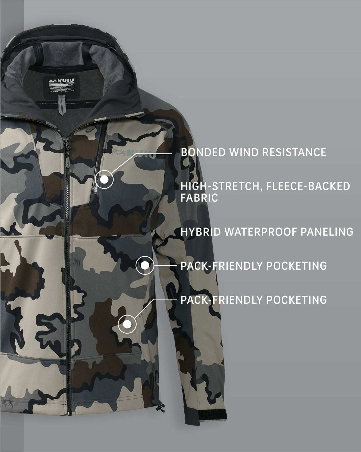 Axis Hybrid Hooded Jacket | Vias