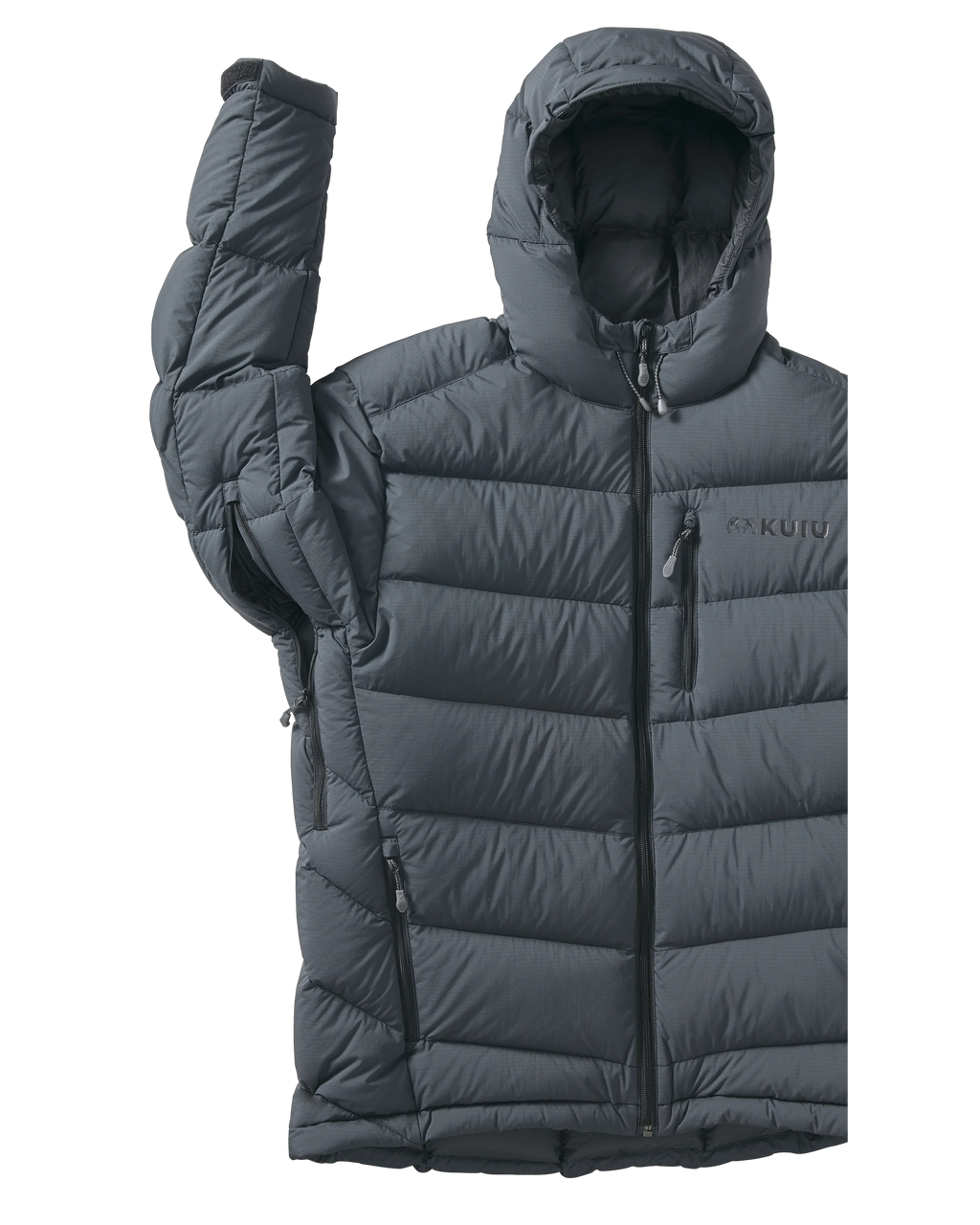 Super Down PRO Hooded Jacket | Gunmetal