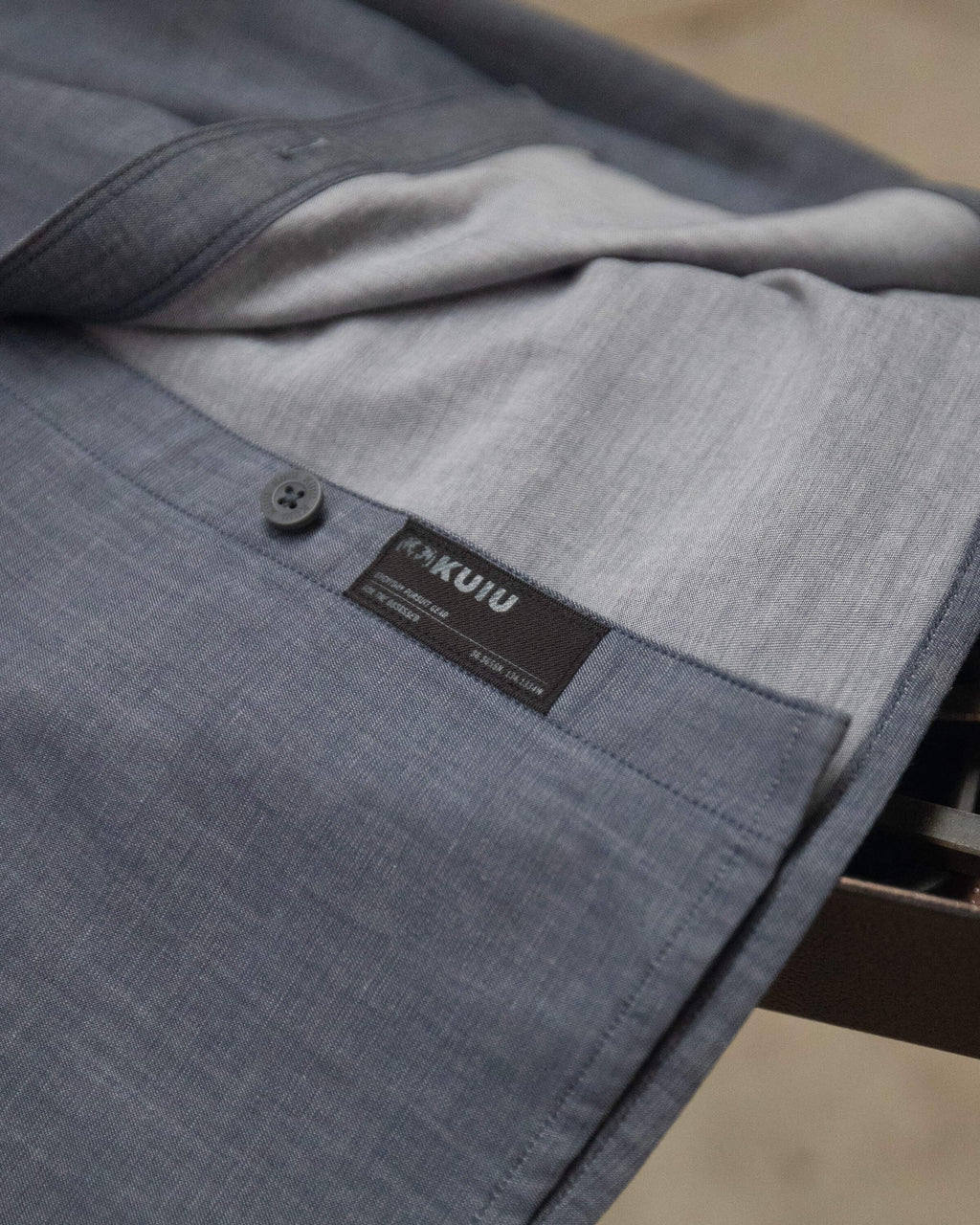 Outlet Terrace LS Shirt | Steel Blue Chambray