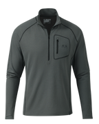 PRO Merino 200 Zip-T | Gunmetal