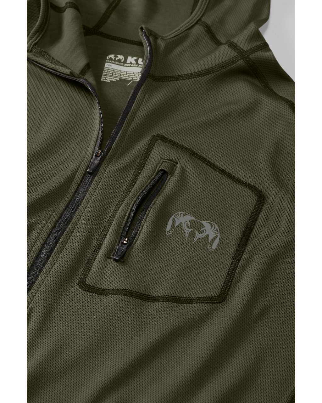 Outlet PRO Merino 200 Zip-T Hoodie | Loden
